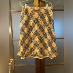 Vintage 70s plaid skirt